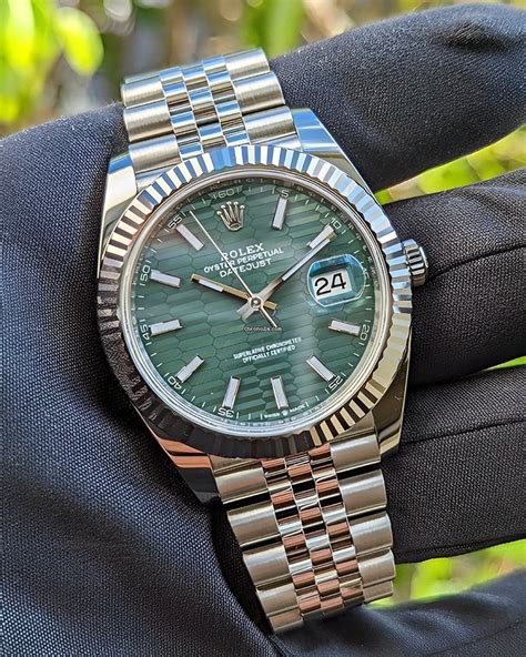 green motif rolex|Rolex datejust 41 mint green.